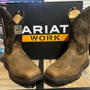 Ariat Men’s Groundbreaker Steel-Toe Work Boot- WIDE